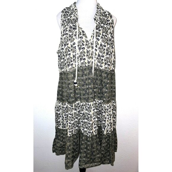 Chelsea & Theodore Sleeveless Floral Tiered Dress Size 1X - Picture 1 of 6